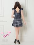 画像47: 【りょうか/関西コレクション着用】【an /アン】チェック柄/ ショルダーリボン/ チュール/ Aライン/ セットアップ/ ミニドレス/ キャバドレス[OF05] (47)