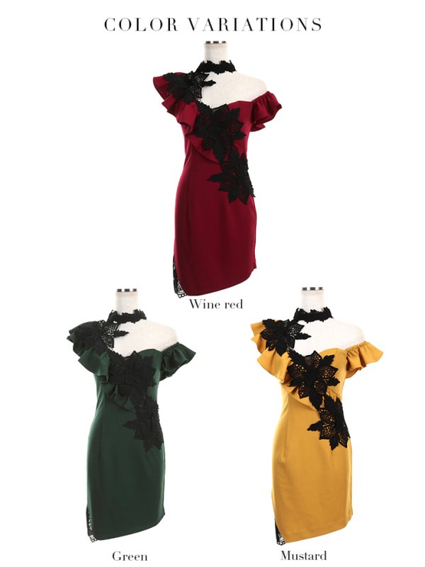 画像8: XSサイズあり【Glossy/グロッシー】サテン/ ギャザー/ セットアップ/ タイト/ ミニドレス/ キャバドレス[OF08] (8)