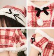 画像10: 【クリスマスコスプレ7点セット】【Malymoon/マリームーン】ホリデーチェックサンタ【フリーサイズ/1カラー】[OF03] (10)