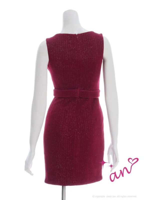 画像24: XSサイズあり【an /アン】 バストジッパー/ ビジュー/ ノースリーブ/ ポケットデザイン/ スリット/ タイト/ ミニドレス/ キャバドレス[OF05] (24)