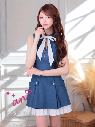 ネイビー ミニドレス Mサイズ ミニドレス：ネイビー(紺)｜キャバドレス・ミニドレス通販はsugar