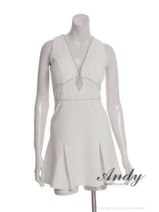 Andy アンディ キャバドレス Sサイズ 【お値下げ】 XSサイズあり【ANDY/アンディ】バイカラー/ フロントジップ