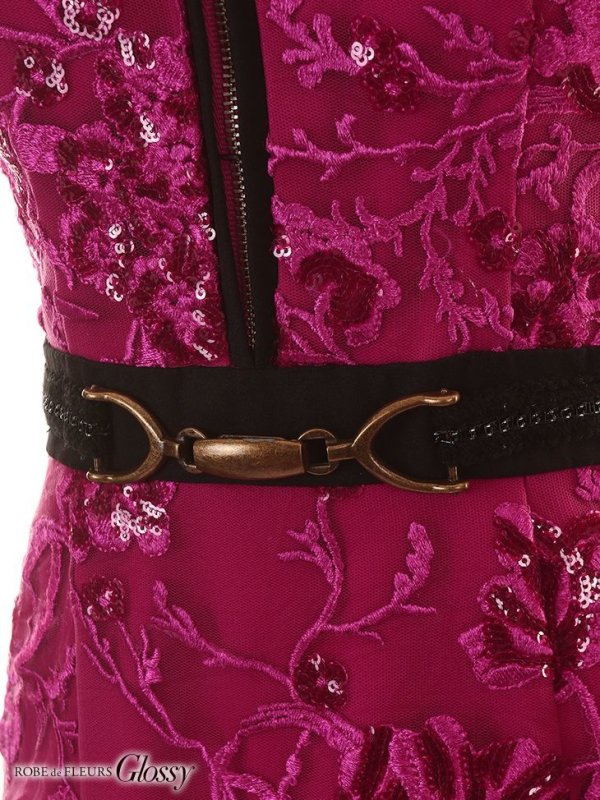 画像7: XSサイズあり【Glossy/グロッシー】スパンコール/ バストカット/ キャミ/ タイト/ ミニドレス/ キャバドレス[OF08] (7)