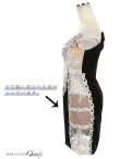 画像12: XSサイズあり【Glossy/グロッシー】チェーン付き/ ラメツイル/ セットアップ/ タイト/ ミニドレス/ キャバドレス[OF08] (12)