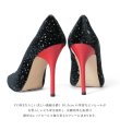 画像13: 【COMEX】 1color/ 10.5cmヒール/ ベロア/ ピンヒール/ 赤ヒール/ ポインテッドトゥ/ ハイヒール/ パンプス[OFJH] (13)