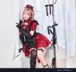画像2: 【即日発送】ブラックデビルハーネスナース【マリームーン】【ハロウィンコスプレ9点セット】【フリーサイズ/1カラー】[YMT] (2)