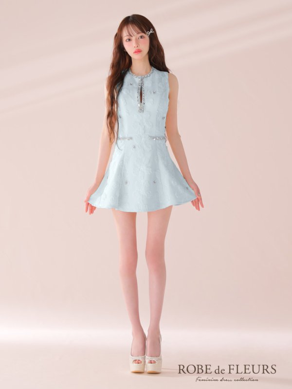 ブルー　モデル：るい　身長：161cm　着用サイズ：Sサイズ