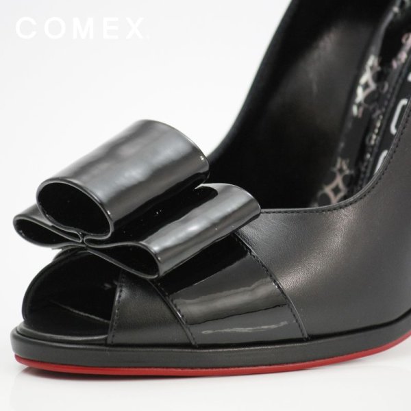 画像3: 【COMEX】３カラー☆オールシーズン使える履きまわし力の高いボリューミーリボンのオープントゥ★☆10.5cm[OF02] (3)