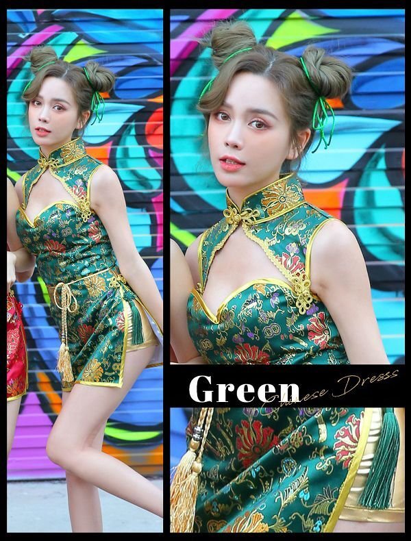 画像10: 【即日発送】セクシーチャイナドレス5カラー《ハロウィンコスプレ4点セット》【Malymoon/マリームーン】[HC03] (10)