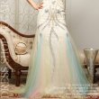 画像4: ☆再入荷☆Lサイズ入荷しました!!!【Luxe style】高品質☆高級ライン☆上品レースにRichビジュー♪チュールで創る極上マーメイドライン♪ベアロングキャバドレス☆long【HC03】 (4)