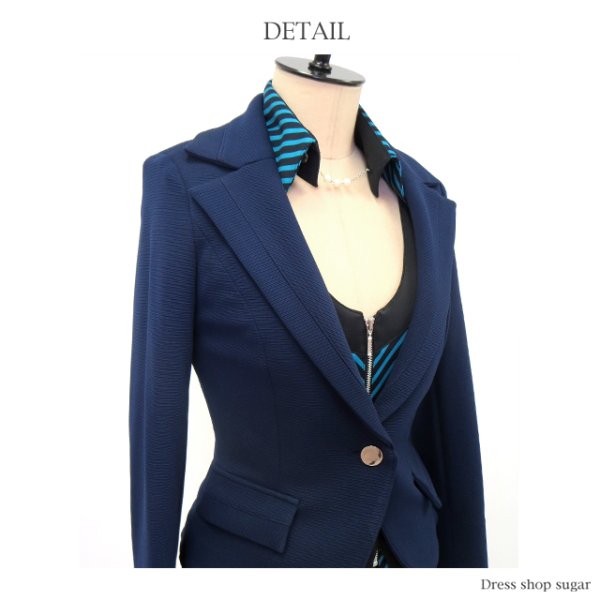 画像11: 【Lucia/ルシア】［スーツ/日本製］グログラン生地の風合いが上質感アップ♪♪スーツ3点セット*Sサイズ (11)