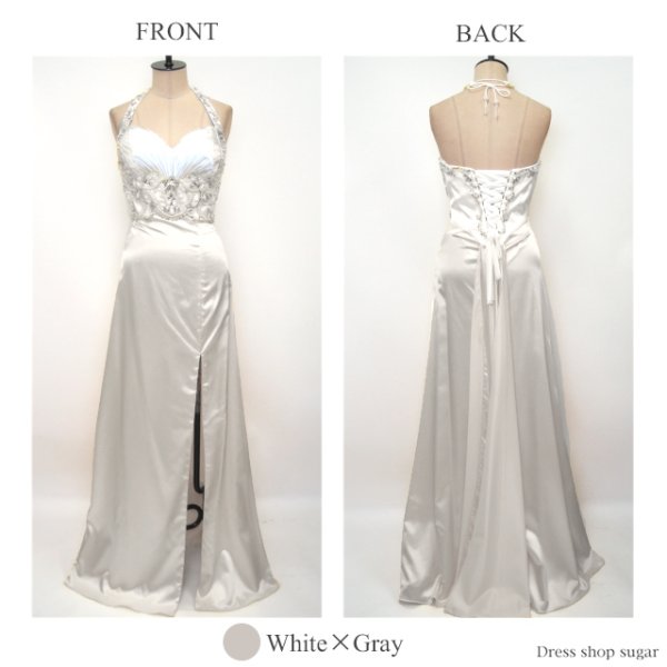 画像9: 【Lip line/リップライン】サテンホルターロングキャバドレスlong[HC03] (9)