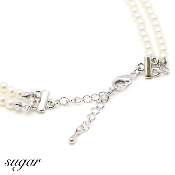 画像4: 【アクセサリー：ネックレス】シーンを選ばず着用出来る小粒のパール&ダイヤでコーデの相性も◎パールネックレス[OF02] (4)