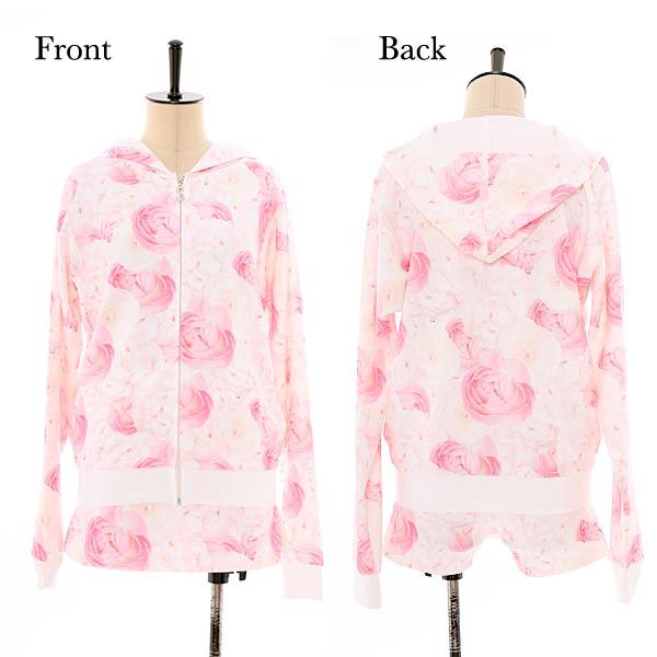 画像7: 【小物SALE】SALE！【ルームウェア】メニーフラワーセットアップ[HC02] (7)