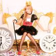 画像8: 値下げ商品!【ハロウィン2点セット】 ハートモチーフ/ブラックドレスコスプレセット[YMT] (8)