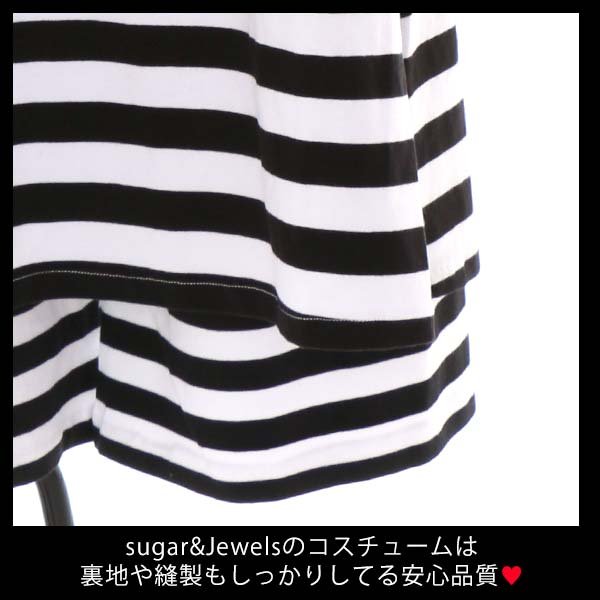 画像12: 値下げ商品!【ハロウィン】☆4点セット お洒落で楽チンなパンツStyle★人気のプリズナーガールコスプレセット（YMT06 / STEE06-B）（YMT) (12)