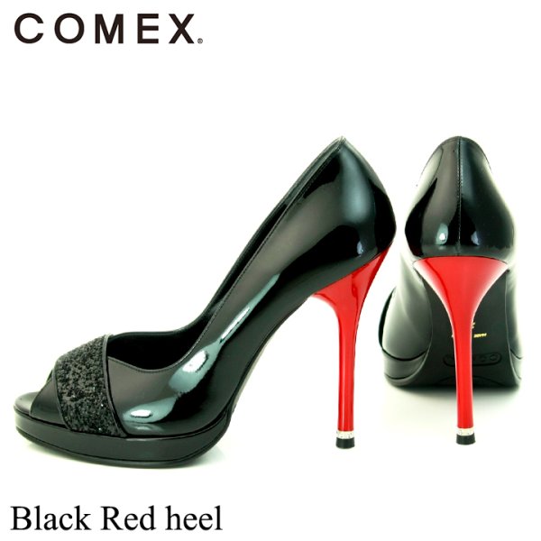 画像5: 【COMEX 日本製】5カラー☆オープントゥラメパンプス☆11cm[OF02] (5)