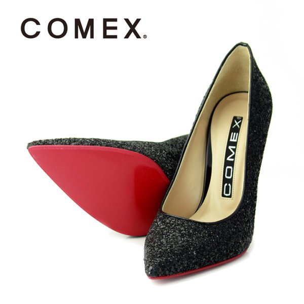 画像9: 【COMEX】ゴージャスなグリッターラメがラグジュアリーな足元に☆ポインテッドトゥパンプス☆10.5cm[OF02] (9)