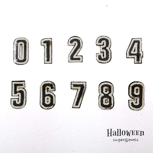 画像2: 【ハロウィン/小物】コスプレを自分用にアレンジ！ナンバーワッペン(jSB1608)[HC03] (2)