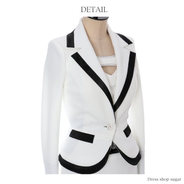 画像12: ☆再入荷【Giselle/ジゼル】人気のバイカラー♪インナーデザインが印象的な3点セットキャバスーツ♪s1GI1610 (12)