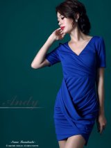 【ANDY】バックスタイル大胆あきデザインでSexyさプラス♪タイトミニキャバドレス*S/Mサイズ・ロイヤルブルー・s6AN1610[FB03]