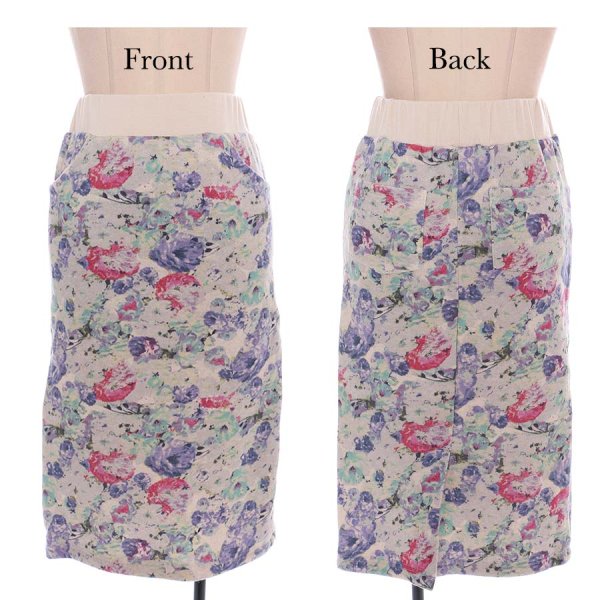 画像3: 【ルームウエア】【スカート】ラブフラワーロングスカート[HC02] (3)