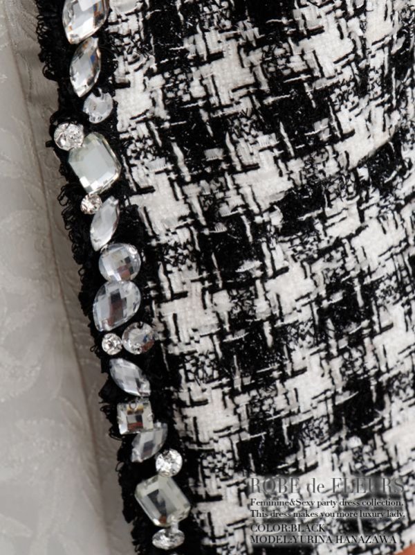 画像7: 【B品】【ROBE de FLEURS/ローブドフルール ジャケット】上品でフェミニンなツイードにレースを重ねたショート丈ジャケット・s1FM1611BBB[OF2] (7)