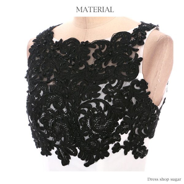 画像17: 【Lip line/リップライン】エレガントなケミカルレースデザインのペプラムミニキャバドレス・s6B1611[HC03] (17)