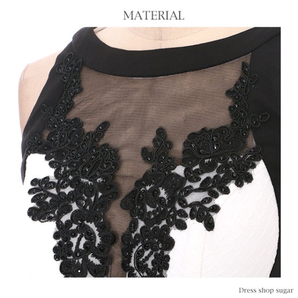 画像14: 【Lip line/リップライン】美Bodyメイク！曲線ラインの切り替えデザイン☆タイトミニキャバドレス・s6B1611[HC03] (14)