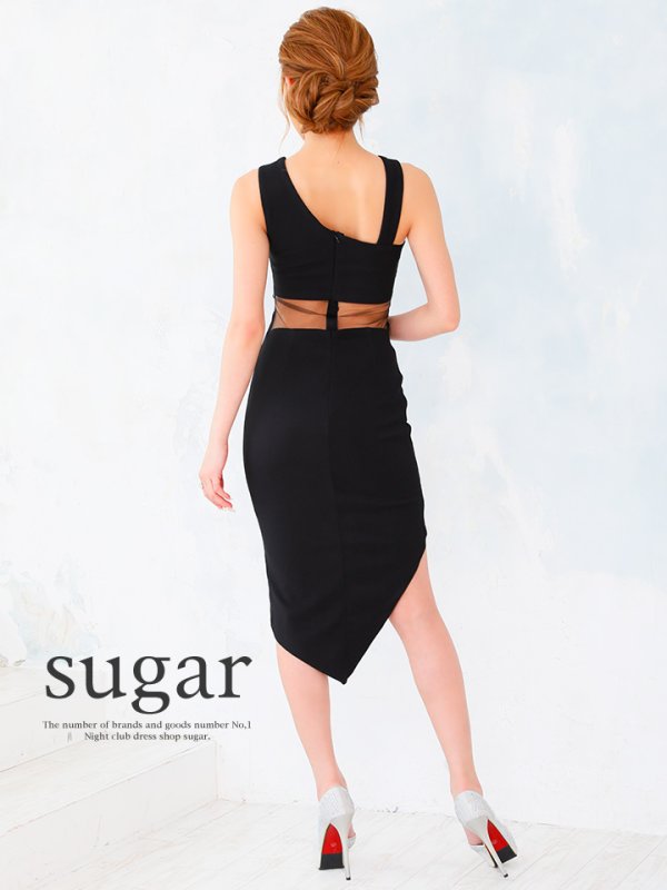 画像7: 【B品】【Riage/リアージュ】ネックビジューxアシメテールカットキャバドレス♪s1RI1704BBB (7)