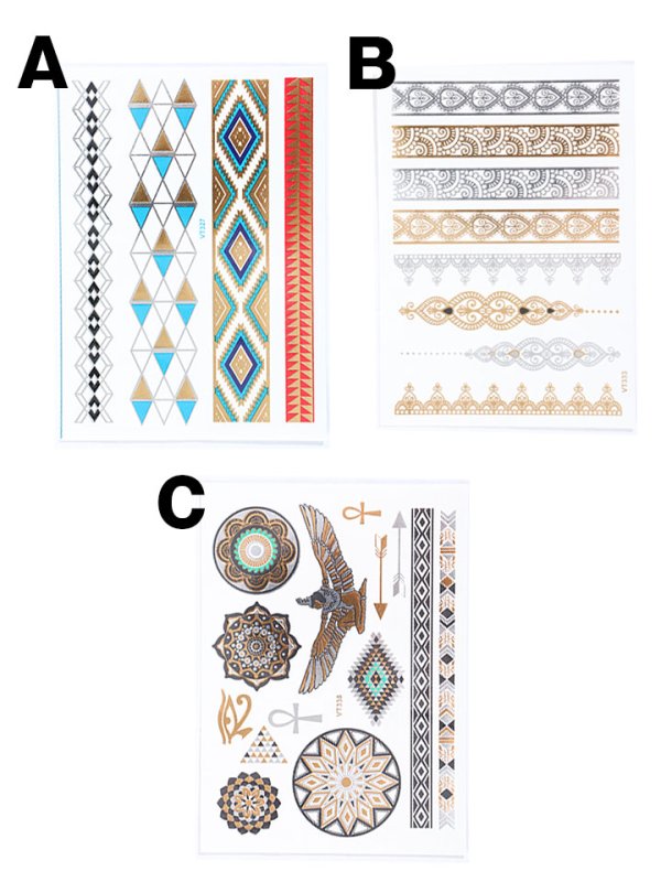 画像2: 【即日発送】【ビキニ】【タトゥーシール】フェスやイベントに必須の新感覚アクセ★[HC03] (2)