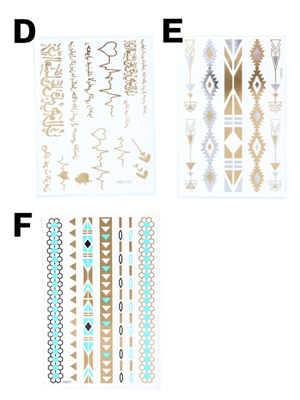 画像3: 【即日発送】【ビキニ】【タトゥーシール】フェスやイベントに必須の新感覚アクセ★[HC03] (3)