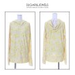 画像7: SALE！【ラッシュガード】UVカットジャージ/スウェット/部屋着/パジャマ/  杉原杏璃×sugar&Jewelsコラボプルメリアジャージ/スウェット/部屋着/パジャマ/[HC03] (7)