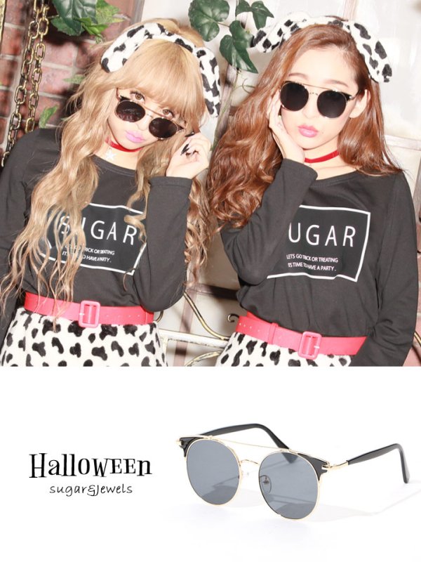 画像5: 【ハロウィンコスプレ/小物】ゴールドフレームサングラス[HC02] (5)