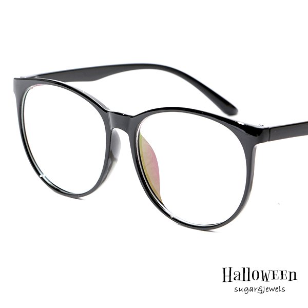 画像2: 【ハロウィンコスプレ/小物】ブラックフレーム伊達メガネ[HC03] (2)