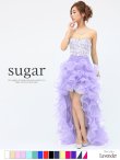 再入荷【Angel R/エンジェルアール】【17color】ビジュー/ ベア/ ショートinロング/ プリンセス / キャバドレス long/ラベンダー