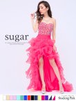 再入荷【Angel R/エンジェルアール】【17color】ビジュー/ ベア/ ショートinロング/ プリンセス / キャバドレス long/ショッキングピンク