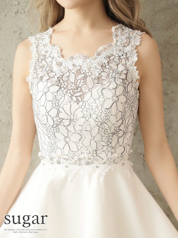 画像8: 【Jessica/ジェシカ】フラワーレース/フリルスカート/ミニドレス /キャバドレス【HC03】 フリーサイズ (8)