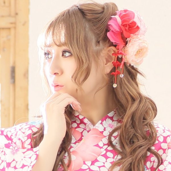 画像9: 【即日発送】【浴衣セール】【浴衣】小花桜模様浴衣セット[HC02] (9)