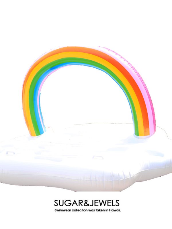 画像2: 【即日発送】【ビキニ】【水着小物：浮き輪】レインボーフロート (2)
