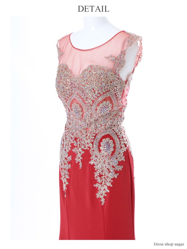 画像6: 【ANGEL R/エンジェルアール】ゴージャス刺繍/オーロラビジュー/ロング/ロングドレス /キャバドレス[OF2] (6)