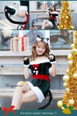 画像2: 【即日発送】【クリスマスコスプレ7点セット】【Malymoon/マリームーン】キャットサンタコスプレ【フリーサイズ/1カラー】[HC02] (2)