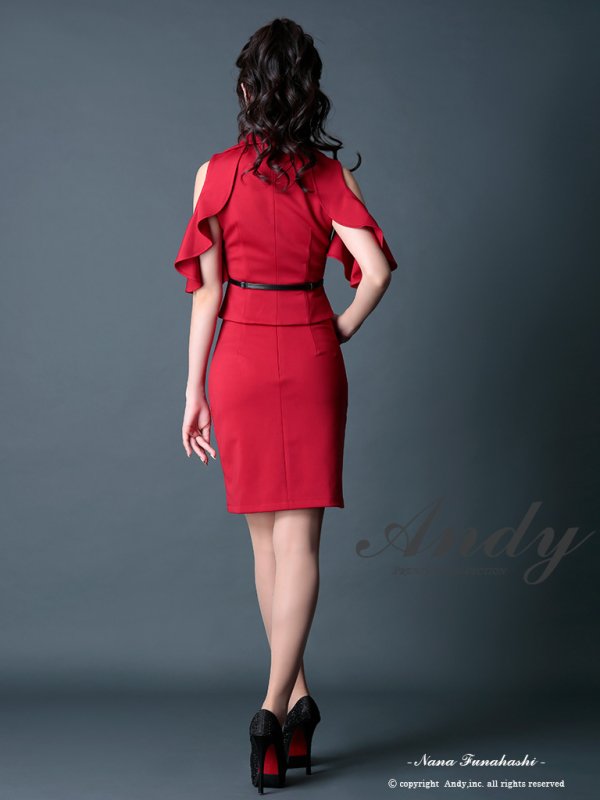 画像12: 【GLAMOROUS/グラマラス】ワンカラー/襟デザイン/セットアップ/キャバドレス[OF05] (12)