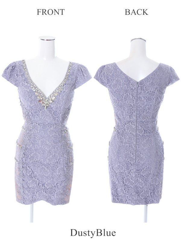 画像7: XSサイズあり【Glossy/グロッシー】ボウタイチョーカー付き/ シンプル/ バストジップ/ キャミ/ ミニドレス/ キャバドレス[OF08] (7)