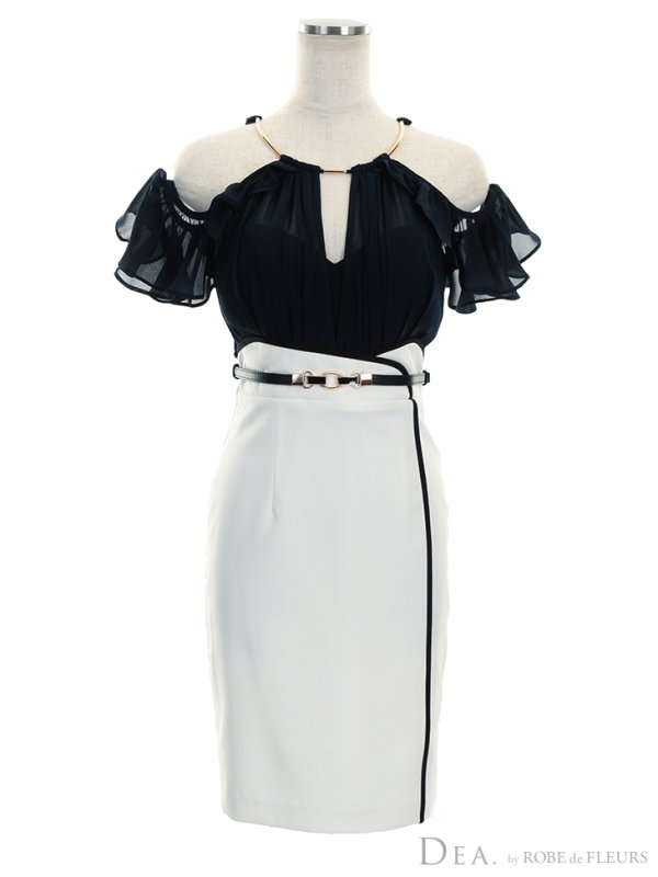 画像11: 【DEA./ディア】ホルターネック/フリルスリーブ/タイト/キャバドレス【OF08】 (11)