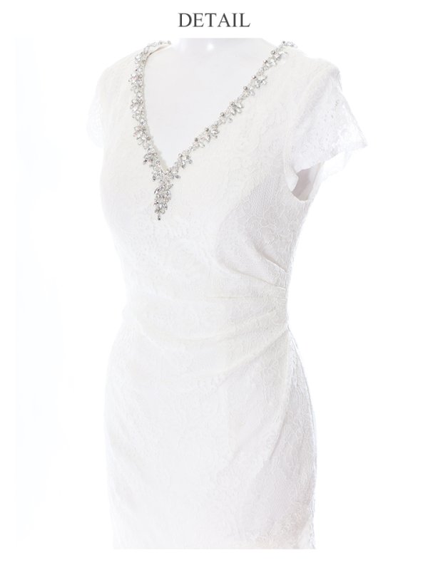 画像12: 【Lip line/リップライン】総レース/ワンカラー/タイト/ミニドレス /キャバドレス[HC03] (12)