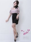 画像11: 【an/アン】リボンネック/ フラワーレース/ タイト/ キャバドレス[OF05] (11)