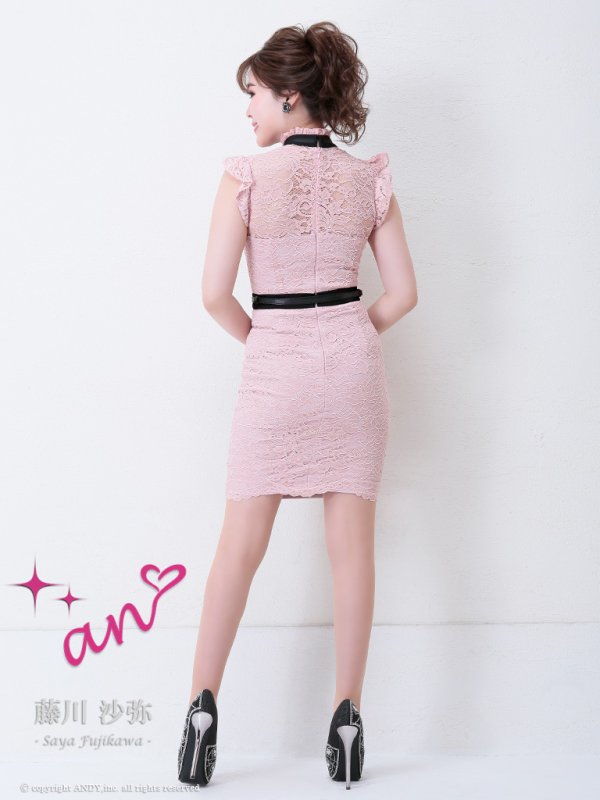 画像17: 【an_selection_Vol.18掲載商品】総レース/ チョーカー/ フリル/ キャバドレス[OF05] (17)