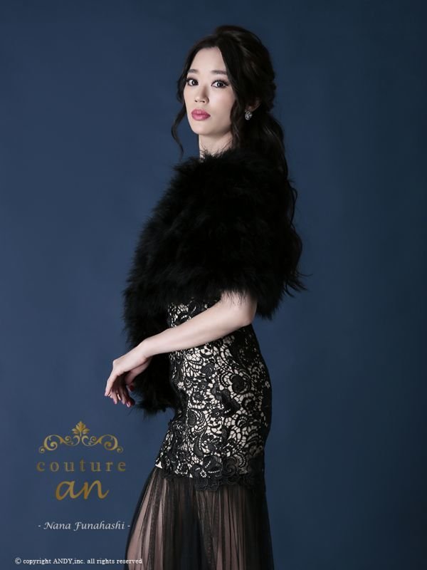 画像3: 【KANSAI COLLECTION 2019 A/W　出展商品】【couture an】マラボー/ファー/ショール[OF05] (3)