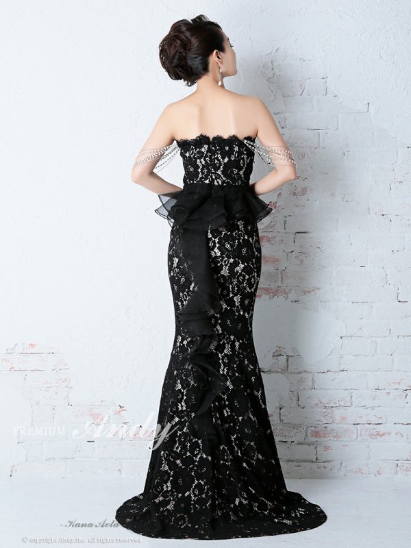 画像19: 【PREMIUM ANDY】パール/ ベア/ 総レース/ バックシャン/ ロング/ キャバドレス long[FB03] (19)